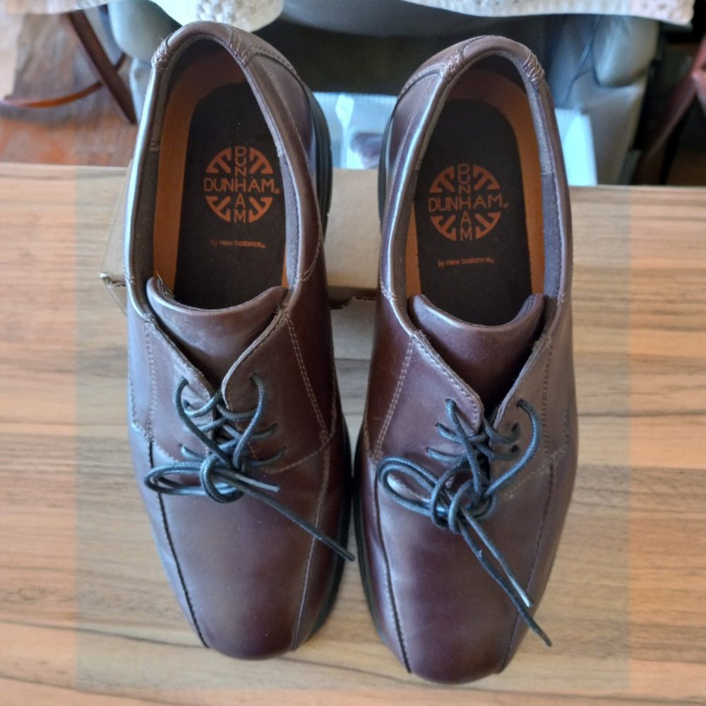 Men's Dunham Brown Oxford Lace US Size 9.5 Width 2E - Picture 3 of 3